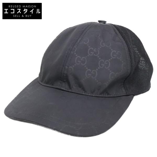 GUCCI（グッチ） GG ナイロン/メッシュ ベースボールキャップ 帽子 M