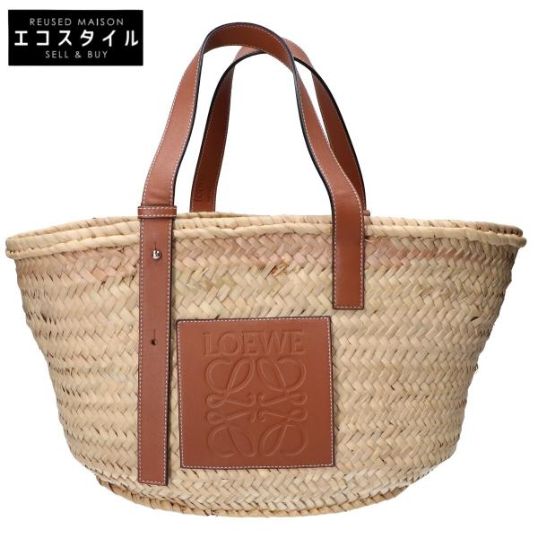 LOEWE（ロエベ） 327.02.S92 ナチュラル/タン ヤシの葉×カーフ