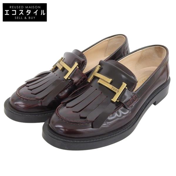TOD'S（トッズ） ダブルT金具 フリンジデザイン モカシンローファー