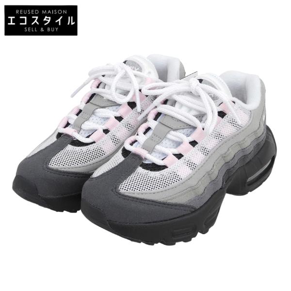 新品同様 NIKE ナイキ Nike PS Air Max 95 Medium Grey/Pink Foam シューズ キッズ グレー×ピンク 18.0cm 905461-075