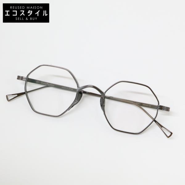 KameManNen カメマンネン 【美品】KMN152 BRH TITANIUM オクタゴンシェイプ アイウェア 46□23-145 美品 KameManNen カメマンネン KMN152 BRH TITANIUM オクタゴン