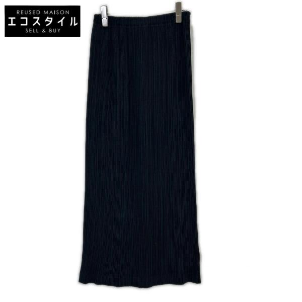ISSEY MIYAKE（イッセイミヤケ） IM61-FG709 ブラック ロングスカート