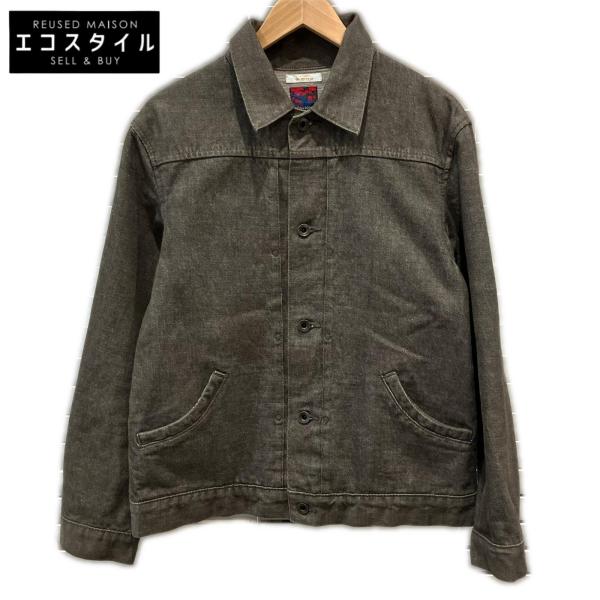 BRUNABOINNE ブルーナボイン 5028 グレー コットン ワンウォッシュ ダーラ デニムジャンバー/デニムジャケット 1 BRU NA BOINNE（ブルーナボイン） 5028 グレー コットン ワン