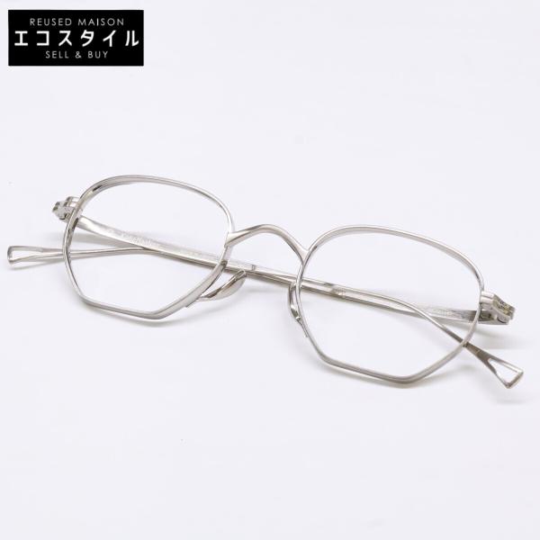 新品同様 KameManNen カメマンネン KMN9919 TSH レンズなし ストロベリーシェイプ アイウェア 眼鏡 48□22-145 メンズ