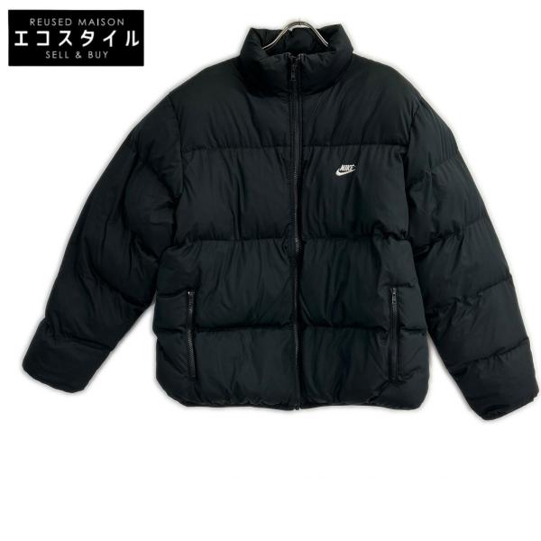 NIKE ナイキ ブラック ダウンジャケット ブラック ジャケット ポリエステル メンズ 中古