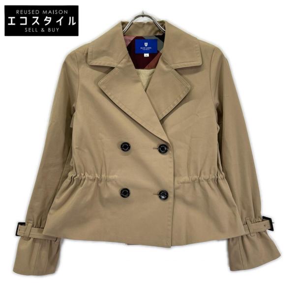 BLUE LABEL CRESTBRIDGE ブルーレーベルクレストブリッジ 55F03-830-42 ベージュ テックトレンチブルゾン ベージュ 36 トップス コットン レディース 中古