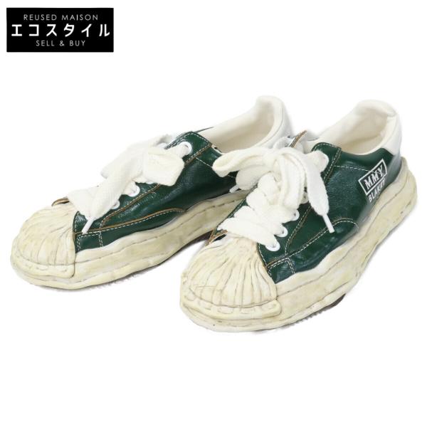 美品 Maison MIHARA YASUHIRO メゾンミハラヤスヒロ A14FW736-056 BLAKEY WRINKLE LT LO ローカットスニーカー 39 メンズ