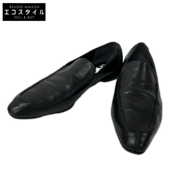 SHISEI シーセイ ブラック CHISL TOE SLIPON チゼルトゥ ソフトローファー ブラック 37 シューズ レディース 中古