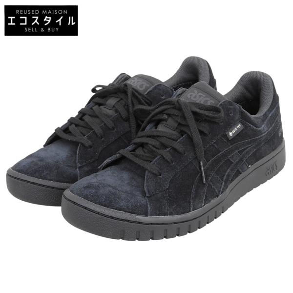 美品 ASICS アシックス GORE-TEX GEL-PTG GTX スエード ローカットスニーカー シューズ メンズ ブラック 26.5cm