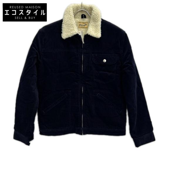 Wrangler ラングラー ネイビー コーデュロイ ボアインナー ジップアップジャケット ネイビー M ジャケット コットン メンズ 中古