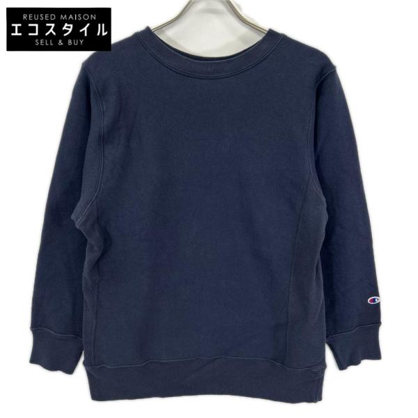 Champion チャンピオン ネイビー 赤タグ復刻 リバースウィーブ プルオーバースウェット ネイビー M トップス コットン メンズ 中古