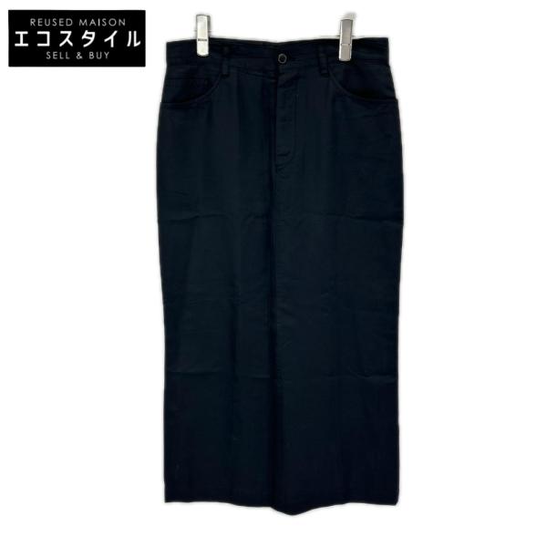 tricotCOMMEdesGARCONS トリココムデギャルソン TS-04012M AD1995 ブラック ナイロン ロングスカート スカート M レディース