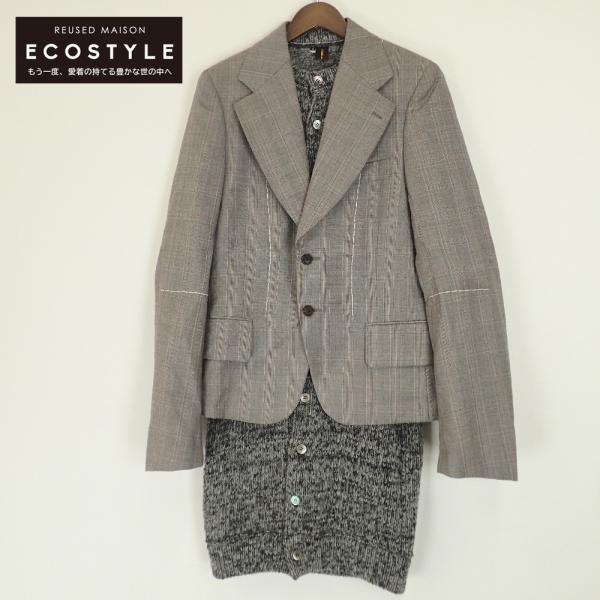 トリコ　コムデギャルソンフリンジ付きデニムジャケット グレー　送料込み wine-king_7777100000044927