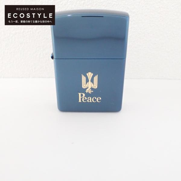Peace ピース ブルーチタン ZIPPO ライター 限定品 新品未使用