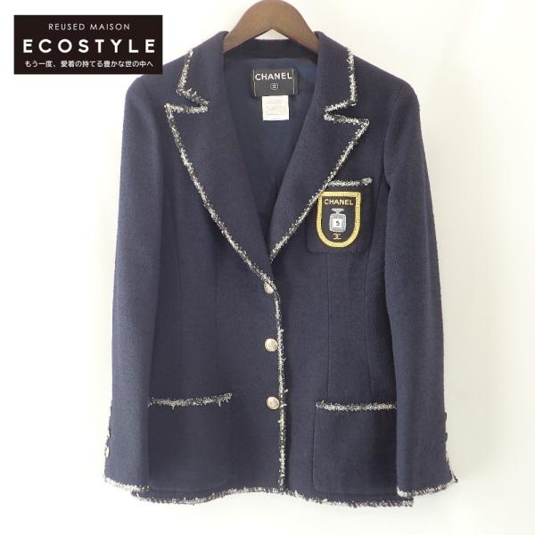 15SS シャネル CHANEL ジャケット ココマーク 38サイズ 総柄