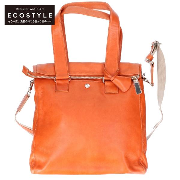 Aniaryアニアリ2 Wayショルダーバッグ　オレンジ　ブラウン　大容量　底鋲 Aniaryアニアリ2 Wayショルダーバッグ オレンジ ブラウン 大容量