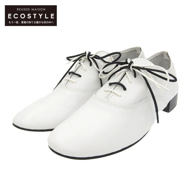 『極美品』repetto レペット zizi オックスフォード　革靴　ホワイト 新品同様 repetto レペット ホワイト Zizi オックスフォード