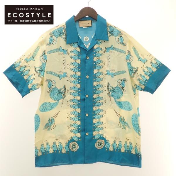 GUCCI 美品/国内正規 グッチ 654886 Freya Hartas print silk GUCCI 美品/国内正規 グッチ 654886 Freya Hartas print silk