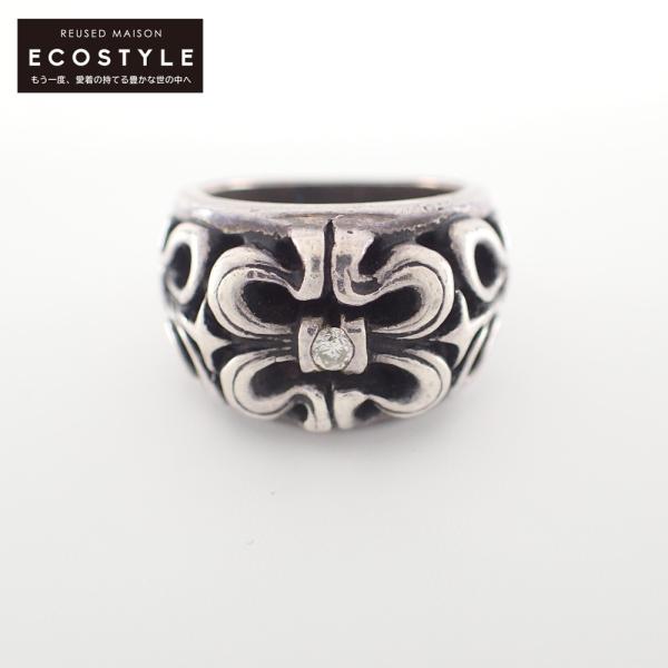 Leathers&Treasures　シェブロンリング 17号 LEATHERS AND TREASURES 925 Filigree chevron ring custom w/dia