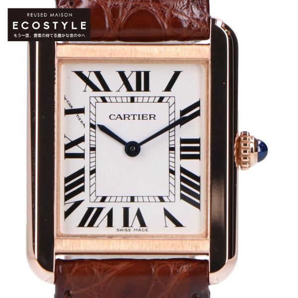 Cartier（カルティエ） W5200024 タンクソロSM PG×SS クオーツウォッチ