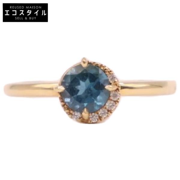 スタージュエリー 現行品 仕上げ済 パワーオンザムーン リング K18 ダイヤ POWER ON THE MOON BLUE TOPAZ RING(2ZR1545)K18 リング｜スター