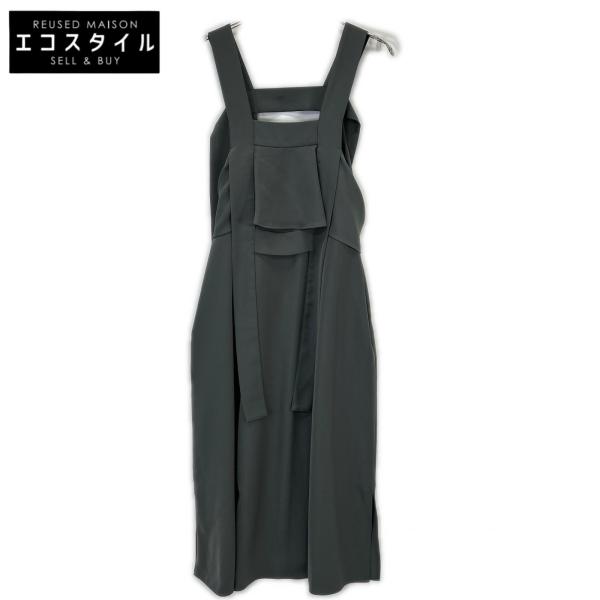 ENFOLD（エンフォルド） 24SS 300HS231 グリーン FLARE SLIT JUMPER