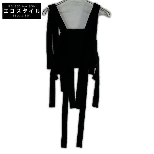 美品 24SS ENFOLD エンフォルド VEST-LAYERED TOPS ベストレイヤード ブラウス シャツ サイズ38 ホワイト×ブラック レディース 古着 中古 USED ENFOLD - 美品 24SS ENFOLD エンフォルド VEST-LAYERED TOPS ベスト