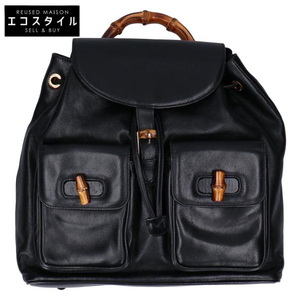 GUCCI（グッチ） 003・2058・0016 バンブー レザーフラップ リュック