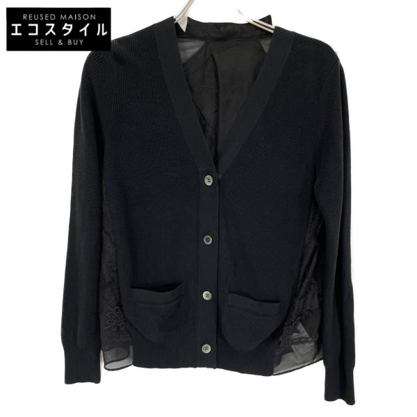 sacai サカイ ニットベスト×メルトン袖 ドッキングカーディガン　ジャケット sacai サカイ ニットベスト×メルトン袖 ドッキングカーディガンジャケット