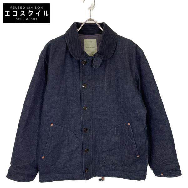 ★希少デザイン★ AVIREX デニムジャケット インディゴ ブルー 2XL ☆希少デザイン☆ AVIREX デニムジャケット インディゴ ブルー 2XL