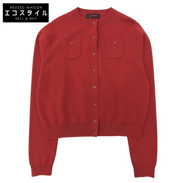 美品 CABaN キャバン コットン カシミヤ クルーネックカーディガン