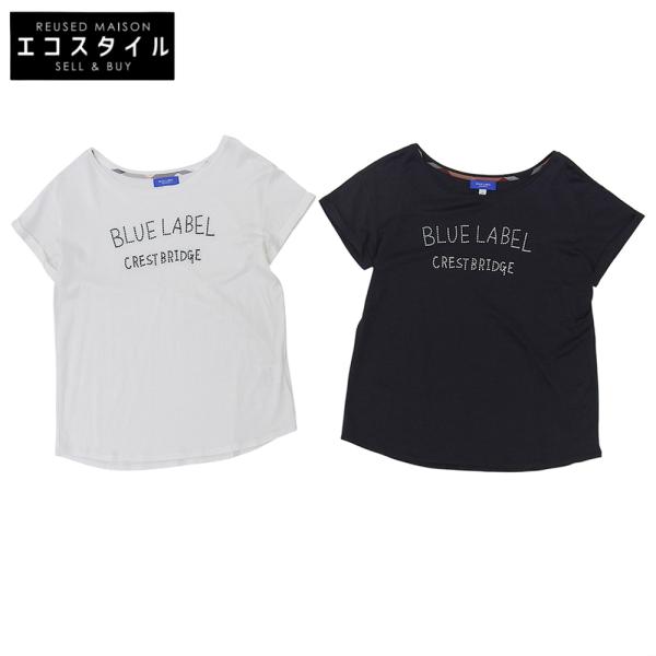 美品 BLUE LABEL CRESTBRIDGE ブルーレーベルクレストブリッジ 刺繍