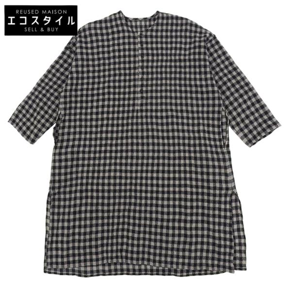 美品 Jurgen Lehl ヨーガンレール ウール ギンガムチェック ヘンリー