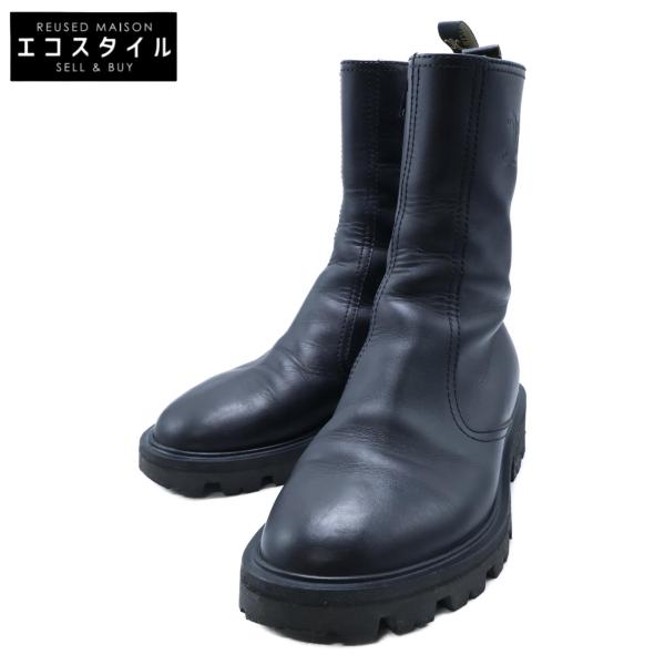 CELINE（セリーヌ） トリオンフ レザー サイドジップ ブーツ シューズ