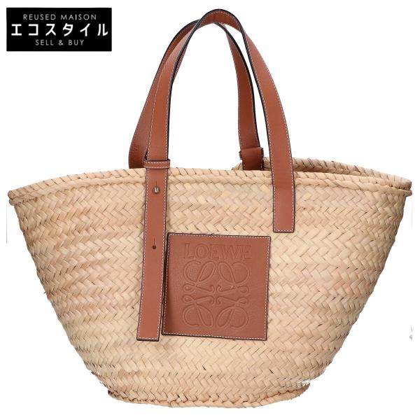 LOEWE バスケットバッグ（ヤシの葉&カーフ）ミディアム　未使用品 LOEWE（ロエベ） バスケットバッグ ヤシの葉＆カーフ ミディアム