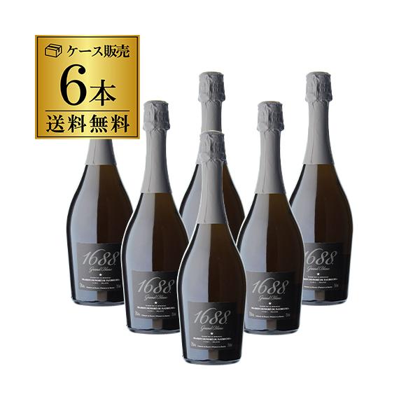 送料無料 1本あたり5,292円（税込） 1688 グラン ブラン 高級ノンアルコール スパークリング Grand Blanc 6本セット 750ml 浜運A