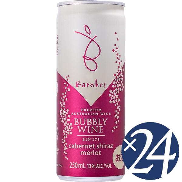 Barokes Wines バロークス 缶 赤スパークリング 250ml×24本 Barokes Wines バロークス 缶 赤スパークリング 250ml×24本