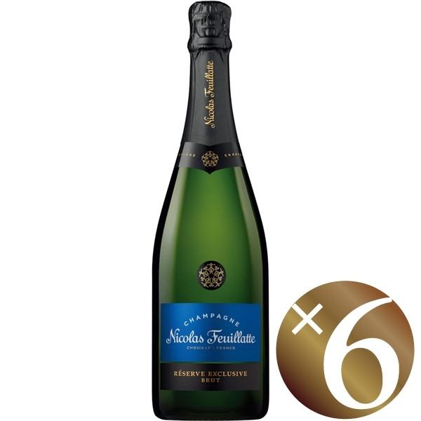 【19・20日はポイント2倍】レゼルヴ・エクスクルーシヴ　ブリュット（ブルーラベル）/ニコラ・フィアット　750ml×6本　(スパークリングワイン）