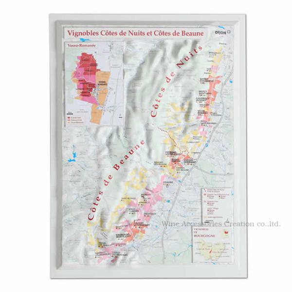 フランチャコルタ3D 地図 楽天市場】フランス3Dマップ（立体地図）［AOC・ド・ラ・コート