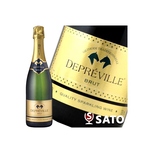 ドゥプレヴィル　ブリュット　ヴァン・ムスー　泡白　750ml　フレンチ・スパークリング・ワイン　東京実業貿易　フランス
