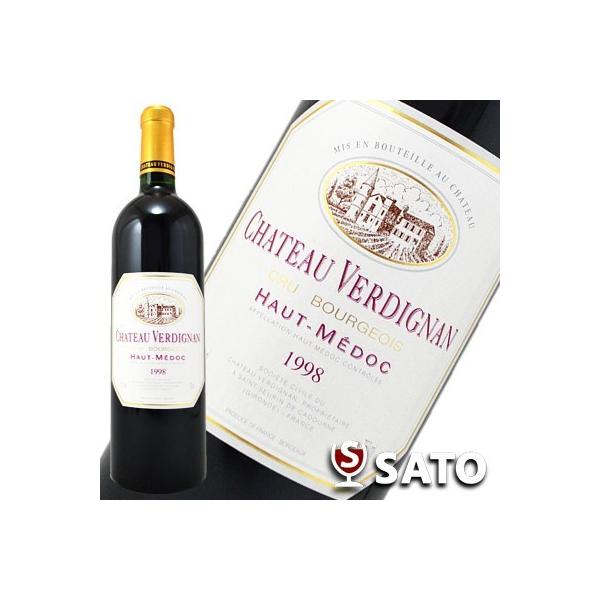 シャトー・ヴェルディニャン 1998 赤 750ml Chateau Verdignan 1998