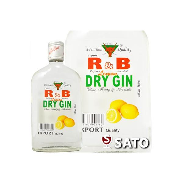 R&amp;B　レモン・ドライ・ジン　40度　350ml　Refined &amp; Blended Lemon DRY GIN