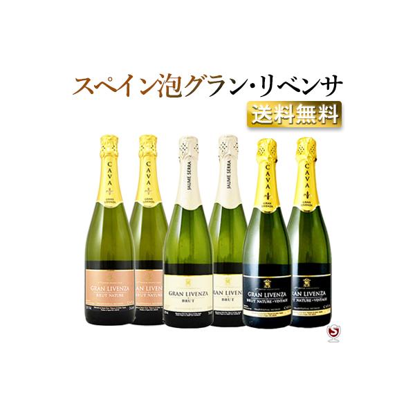 スペイン　カヴァ　ハウメ・セラ　グラン・リベンサ　ブリュット　泡3種各2本入り　6本セット　ハウメセラ　グランリベンサ　D6-014