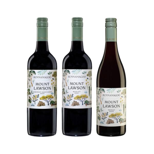 【お試し特価＆送料無料】赤ワイン 3本セット 750ml カベルネソーヴィニヨン メルロー シラーズ ワイン マウント ローソン