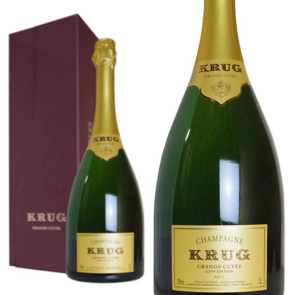 シャンパン クリュッグ グランキュヴェ ブリュット エディション163 マグナムサイズ 箱入り 1500ml （フランス シャンパーニュ 白）