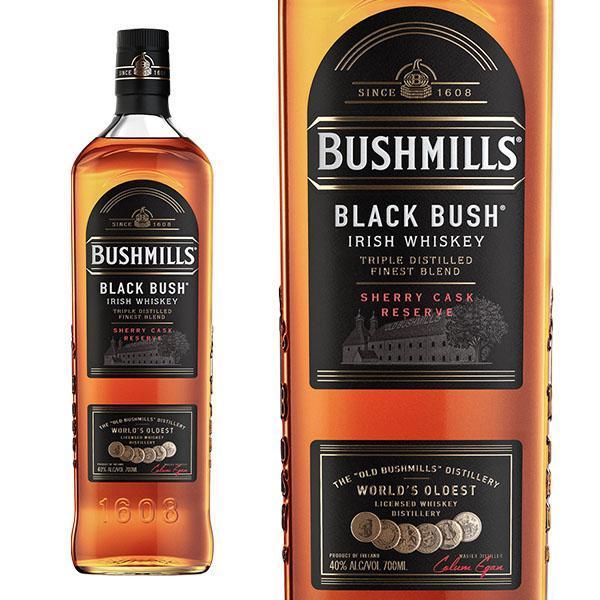 【あすつく】【正規品】ブッシュミルズ ブラックブッシュ アイリッシュ ウイスキー 700ml 40％ ウィスキー ハードリカー