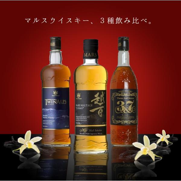 マルスウィスキー3種セット 送料無料】マルスウイスキー3種飲み比べセット 越百 ツインアルプス
