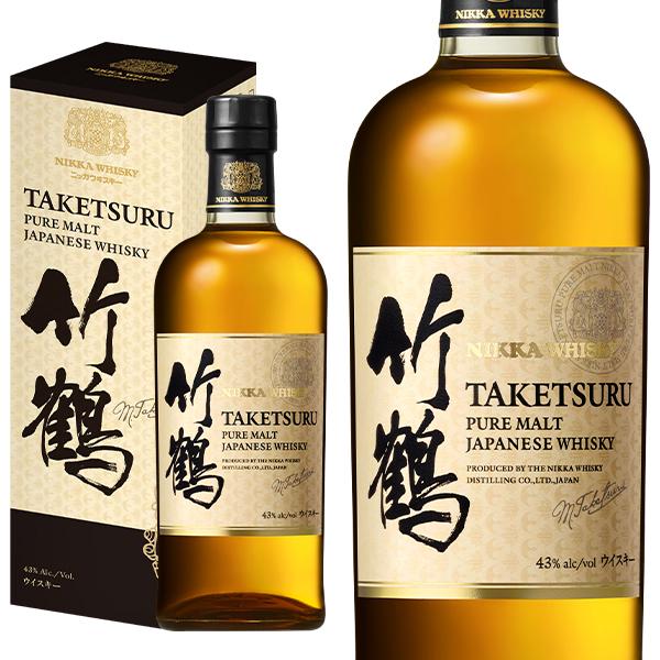 【箱入 正規品】竹鶴 ピュアモルト ニッカウイスキー ジャパニーズ 正規品 700ml 43％