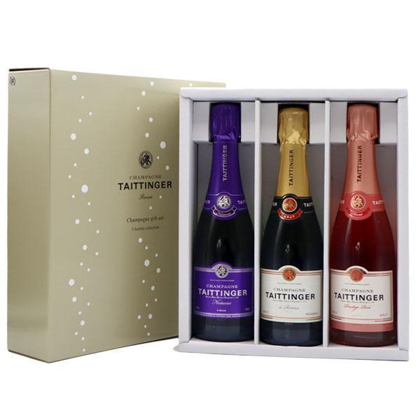シャンパン 2本セット パイパー テタンジェ 専用箱入 テタンジェ シャンパーニュ ハーフ飲み比べ3本バラエティー