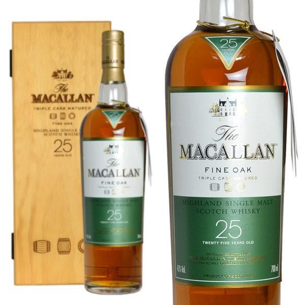 ザ・マッカラン ファインオーク 25年 700ml 43％ 木箱入 正規
